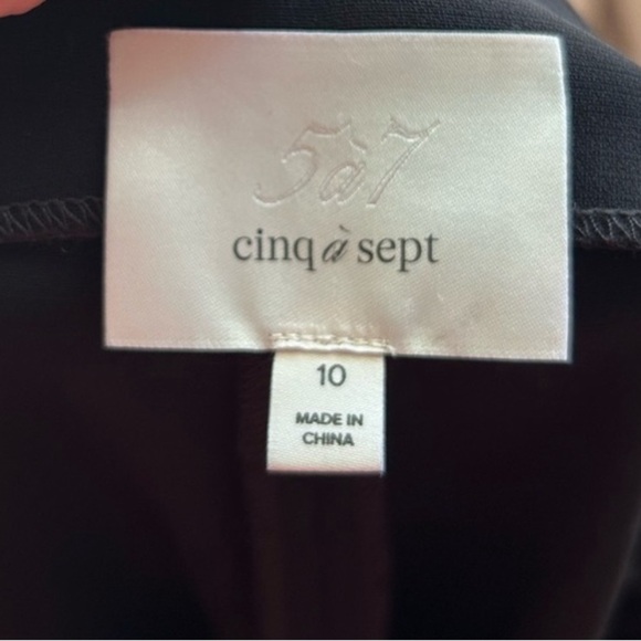 Cinq A Sept Hadlee Belted Wide Leg Pants Womens Double Buckle Open Ankle - Picture 5 of 7